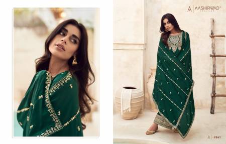 Rang By Aashirwad Premium Silk Designer  Palazzo Salwar Suit Catalogue